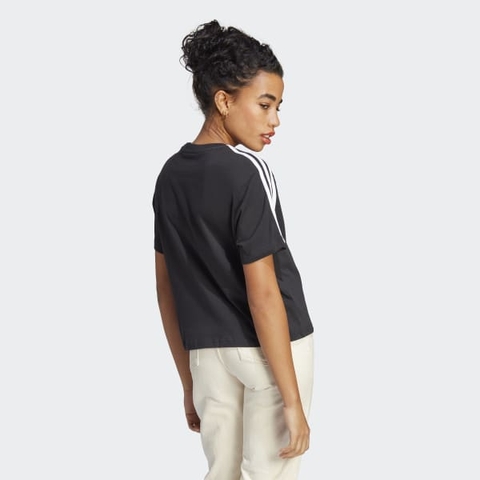 Áo crop top adidas Single Jersey Essentials 3 sọc Nữ - HR4913