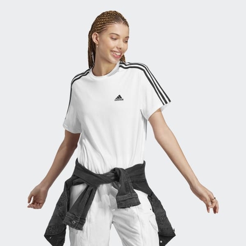 Áo crop top Nữ adidas single jersey 3 soc - HR4915