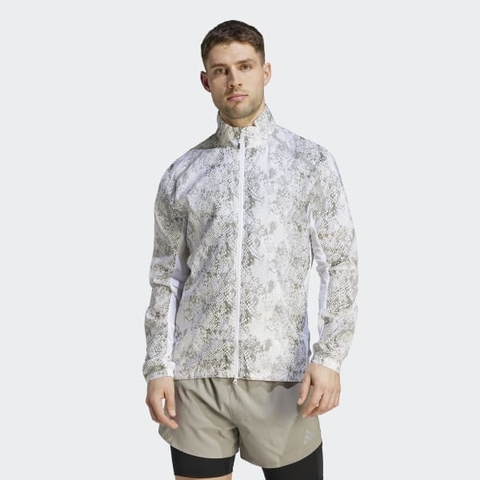 Áo khoác gió Nam chạy bộ adidas Marathon Phủ Họa Tiết - IC7597