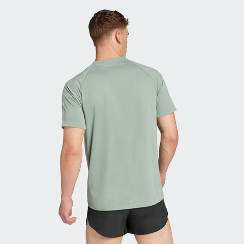 Áo T-shirt chạy bộ adidas Own the Run 3 sọc Nam - JD2314
