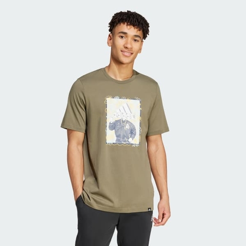 Áo T-shirt thể thao adidas hoạ tiết Doodle Nam - IY8073