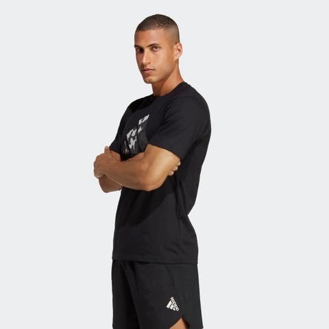 Áo T-shirt tập luyện adidas Logo Seasonal Train Essentials Nam - IB8256