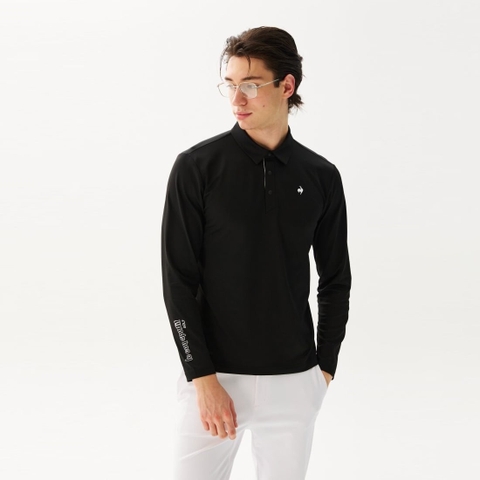Áo Polo dài tay le coq golf Nam GR121MTL11-BLCK