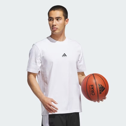 Áo T-shirt bóng rổ adidas BB Found Nam - JX0084