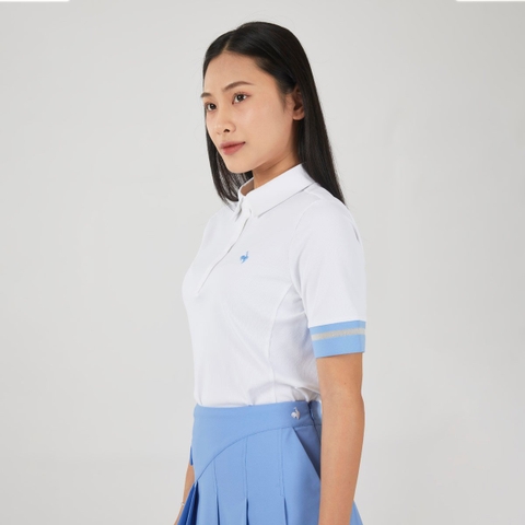 Áo Polo le coq golf Nữ GP122LTS31-WHTE
