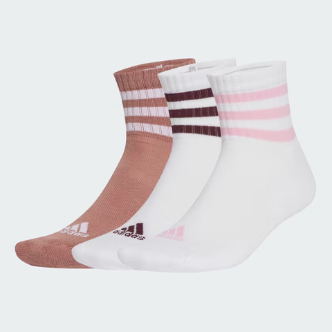 Tất thấp cổ adidas 3 sọc lót đệm 3P Unisex - JG3700