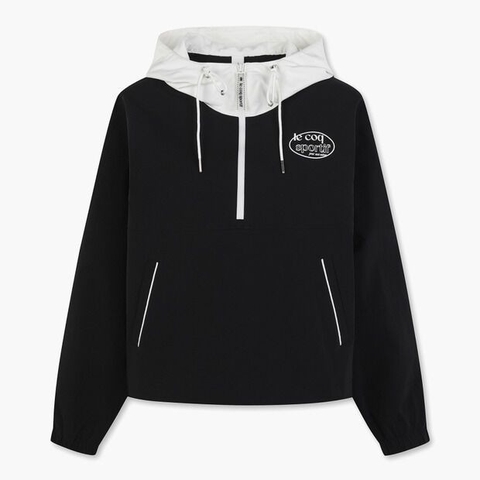 Áo hoodie gió le coq sportif Nữ QP122OJK21-BLK0