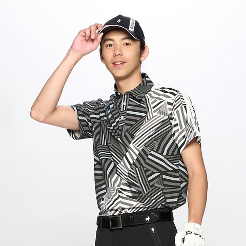 Áo Polo le coq golf Nam - QGMXJA12V-BK00