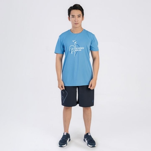 Áo T-shirt le coq sportif Nam - QTMXJA07V-BL