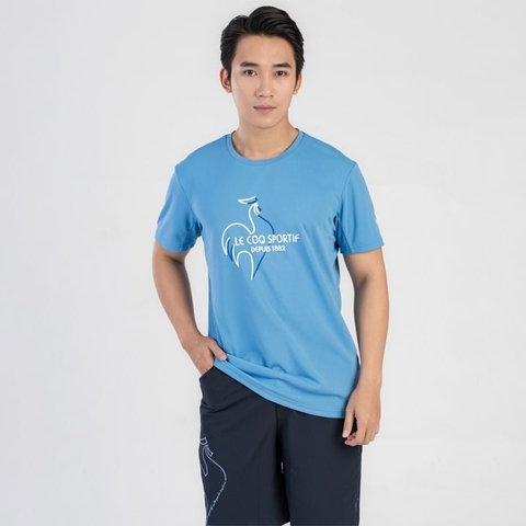 Áo T-shirt le coq sportif Nam - QTMXJA07V-BL
