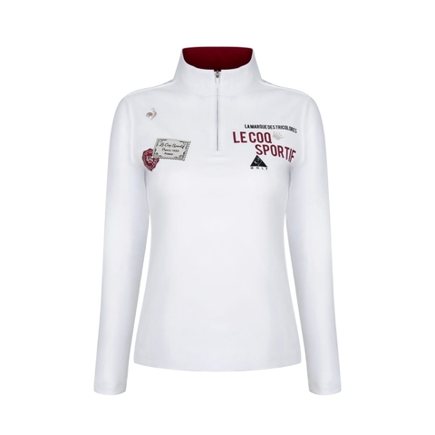Áo Polo dài tay le coq golf Nữ LG6FLSG2LV-WH00
