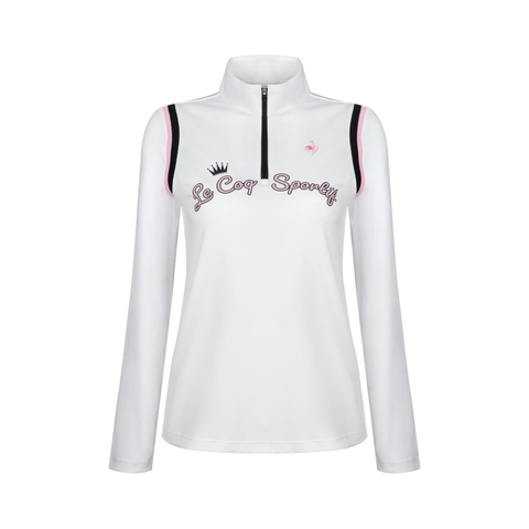 Áo Polo dài tay le coq golf Nữ LG6FLSG1LV-WH00