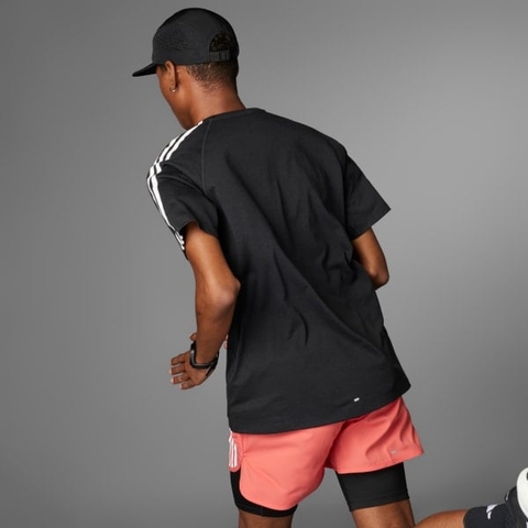 Áo T-shirt chạy bộ adidas Own the Run 3 sọc Nam - IQ3834