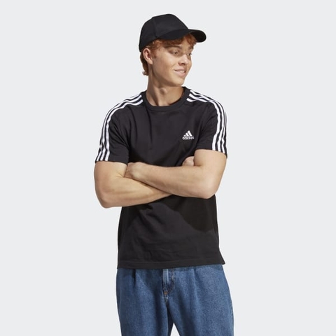Áo T-shirt thể thao adidas 3 sọc Single Jersey Essentials Nam - IC9334