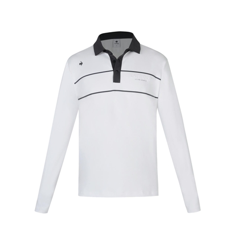 Áo Polo dài tay le coq golf Nam - GP121MTL11-WHTE