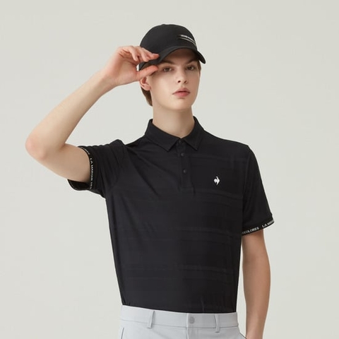 Áo Polo le coq golf Nam - GP121MTS34-BLCK