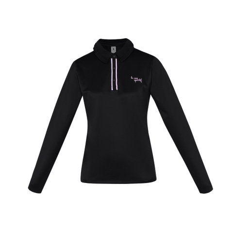 Áo Polo dài tay le coq golf Nữ GP122LTL12-BLCK
