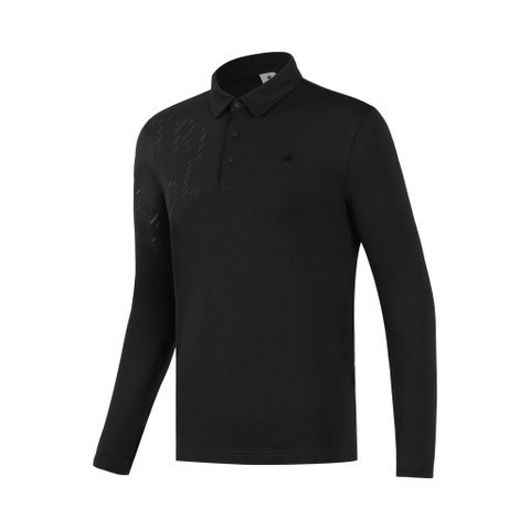 Áo polo dài tay le coq golf Nam GP321MTL93-BLCK