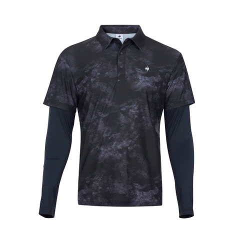 Áo Polo dài tay le coq golf Nam GR221MTL41-BLCK