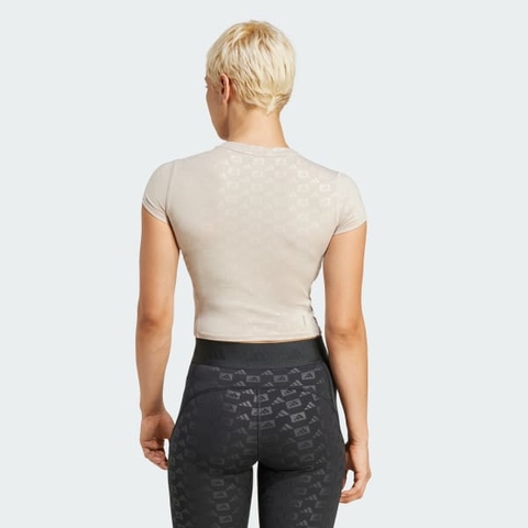 Áo T-shirt tập luyện adidas Hyperglam Nữ - IX3203