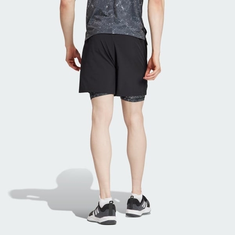 Quần short Power Workout 2 trong 1 adidas Nam IK9683