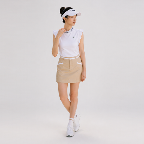 Áo thun cổ 3P le coq golf Nữ LG6STZ50LV-WH00
