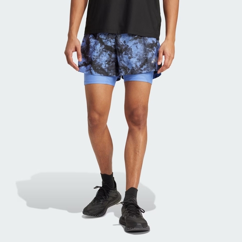 Quần short chạy bộ adidas Own The Run Spray Dye 2 trong 1 Nam - JL8721
