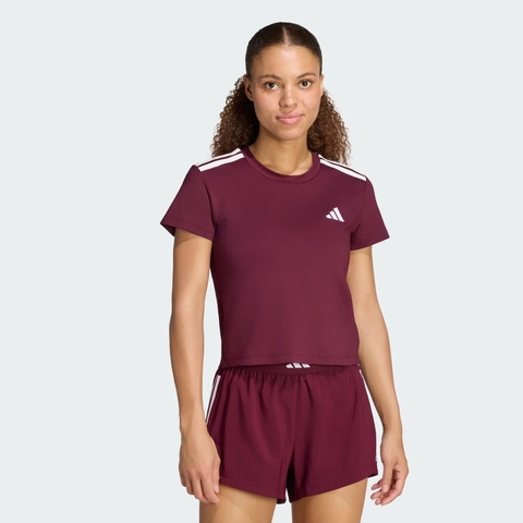 Áo T-shirt tập luyện adidas Hyperglam 3 sọc Nữ - KQ5782