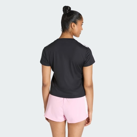 Áo T-shirt tập luyện adidas Hyperglam 3 gạch Nữ - KC7639