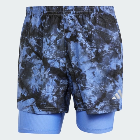 Quần short chạy bộ adidas Own The Run Spray Dye 2 trong 1 Nam - JL8721