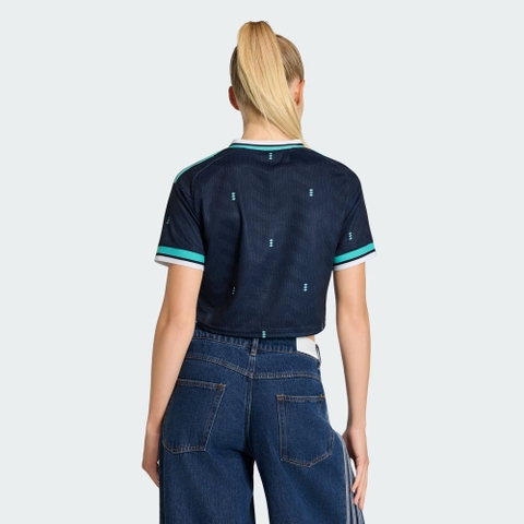 Áo crop top bóng đá adidas Sân khách Đức 26 Nữ - KE8080