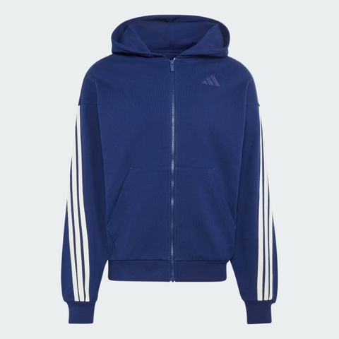 Áo hoodie adidas Kit 3 sọc khoá kéo Nam - KW2392