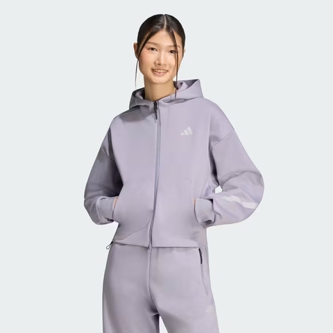 Áo hoodie adidas Z.N.E. dáng lửng Nữ - KF6396