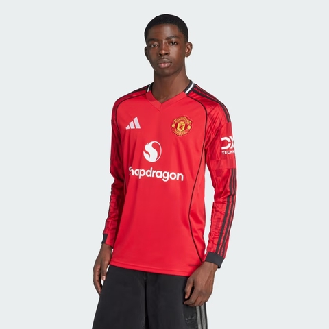 Áo jersey dài tay bóng đá adidas Sân nhà Manchester United 25/26 Nam - JP3037