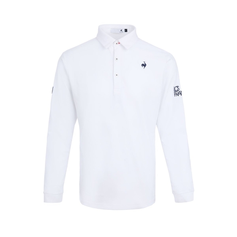 Áo Polo dài tay le coq golf Nam LG5FLSV0MV-WH00