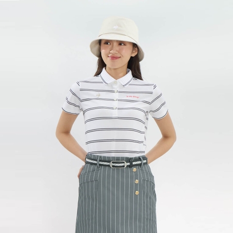 Áo Polo le coq golf Nữ LG6SHS00LV-WH00