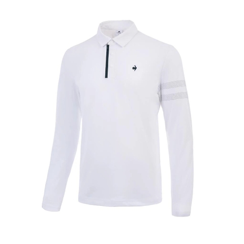 Áo dài tay có cổ le coq golf Nam GQ121MTL12-WHTE