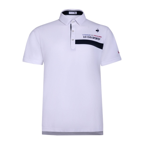 Áo Polo Nam le coq golf LG4FHS02MV-WH00