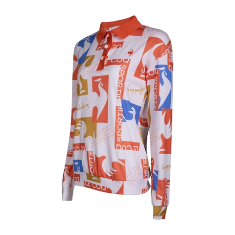 Áo Polo dài tay le coq golf Nữ LG4FLS02LV-OR00