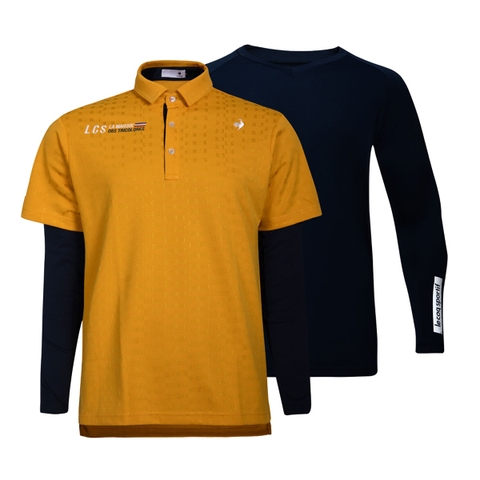 Áo Polo 2 trong 1 le coq golf Nam LG4FTZ01MV-YL00
