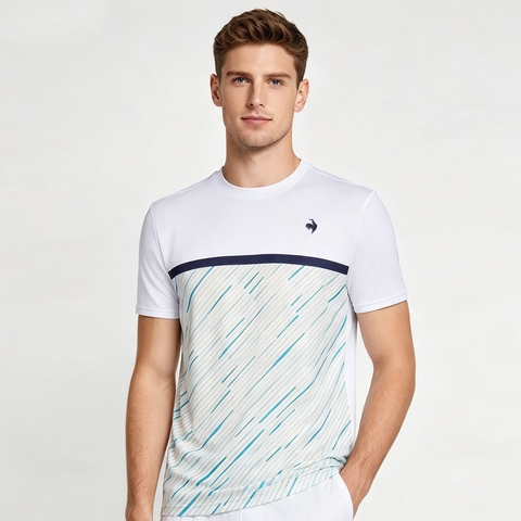 Áo T-shirt le coq sportif Nam LN6FHT25UV-WH00