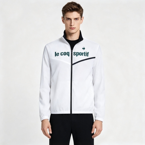 Áo khoác gió le coq sportif Nam LT6FJK21MV-WH00