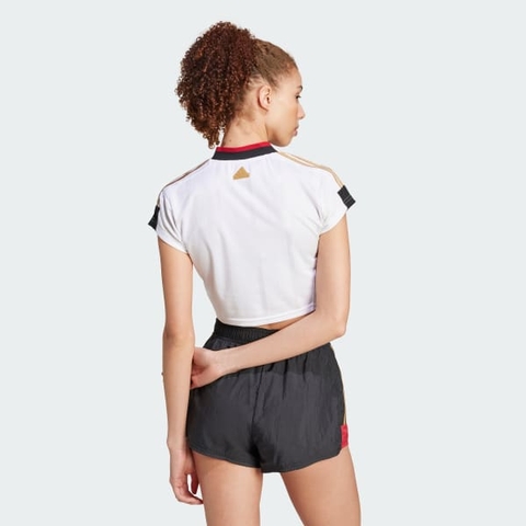 Áo jersey Lửng adidas 3 Sọc Ngắn Tiro Nữ - IW6800