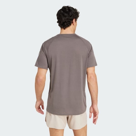 Áo T-shirt chạy bộ adidas Own the Run 3 sọc Nam - IV9952