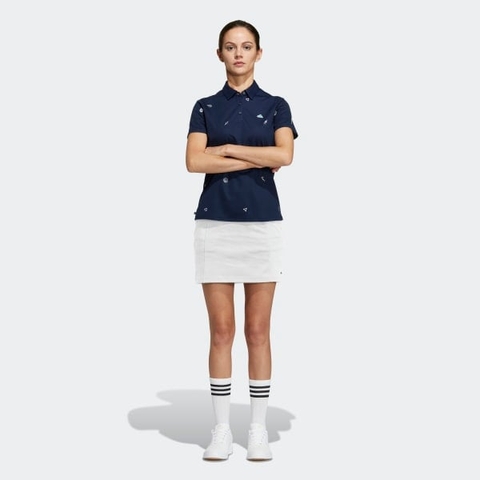Áo Polo golf adidas Play Green Monogram Nữ - HT6876