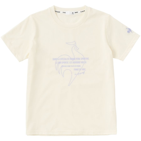Áo T- Shirt le coq sportif nữ - QMWVJA01V-WH