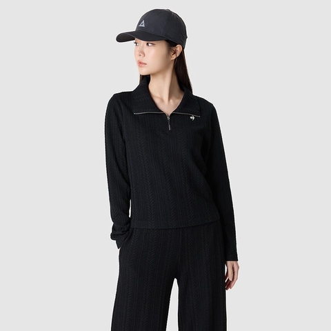 Áo nỉ le coq sportif Nữ QR322OFS91-BLK