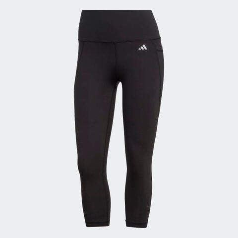 Quần legging tập luyện adidas 3/4 Cạp Cao Có Túi Optime Nữ - HS9932