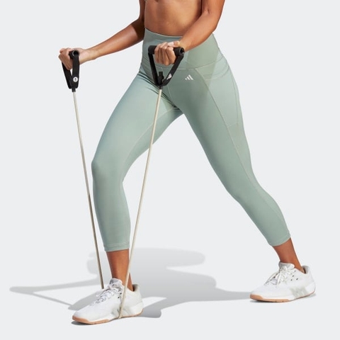 Quần legging tập luyện adidas cạp cao Optime Nữ - HR5417