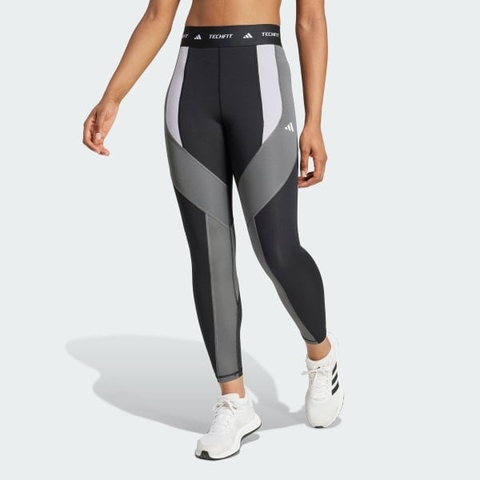Quần legging tập luyện adidas 7/8 Colorblock TECHFIT Nữ - IX3283